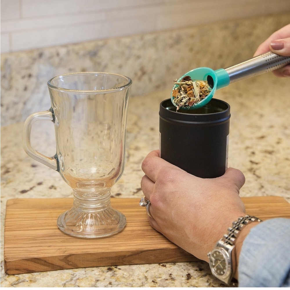 Epoca 2-in-1 Tea Scoop and Infuser Bar Tools, Teal